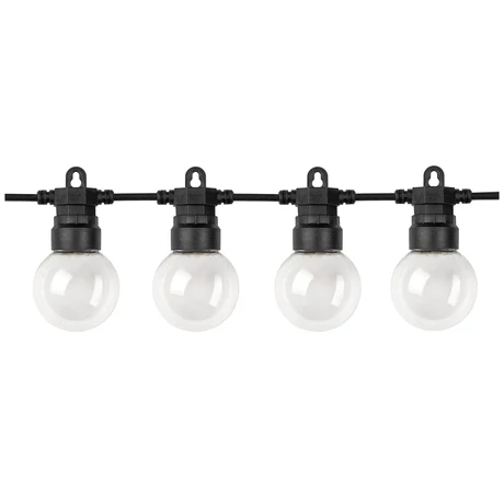 Optonica napelemes szolár LED fényfüzér 10m 20db LED 128lm 2700K IP65 9093
