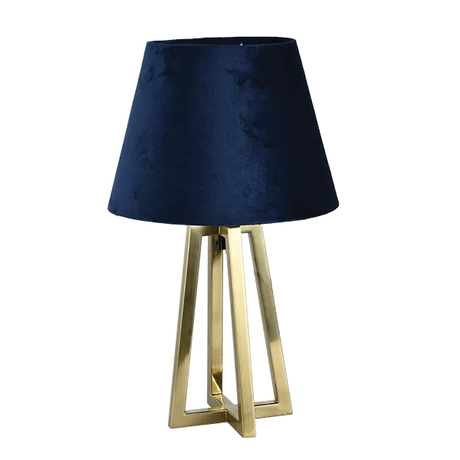 Elmark Siena asztali lámpa 1xE27 bronz/kék IP20 955SIENA1T/BR