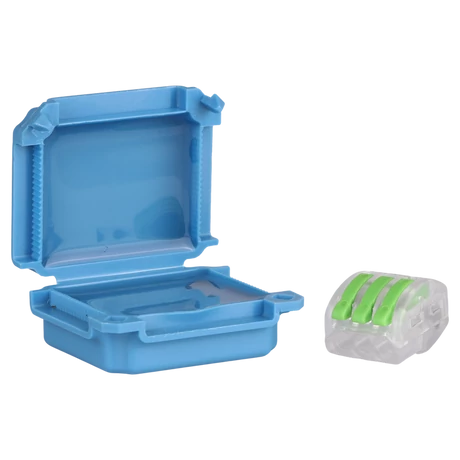 Tracon vízálló műanyag doboz vezeték összekötőhöz 45x37x24mm kék IPX8 BOXW2