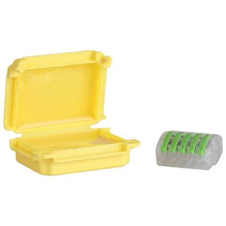 Tracon vízálló műanyag doboz vezeték összekötőhöz 53x39x24mm sárga IPX8 BOXW3