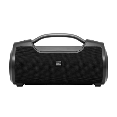 SAL BT 7000 hordozható bluetooth kihangosító, BoomBox 2x30W BT TWS 3.5mm AUX USB EQ LED effektek telefontöltés USB-C és AUX kábel vízálló 