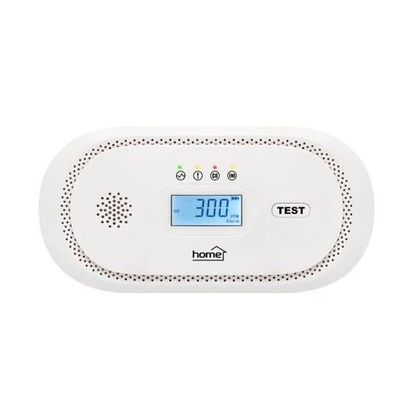 HOME CO10LCD szén-monoxid vészjelző, LCD kijelző , elemes, 2 év elem élettartam, 10 év érzékelő élettartam CO10LCD