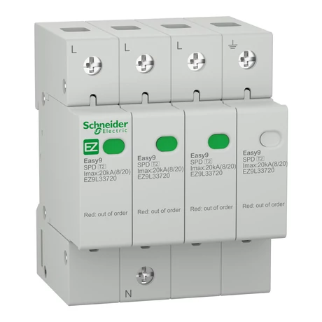 Schneider túlfeszültség levezető T2 20kA 3P+N Easy9 Pro EZ9L33720
