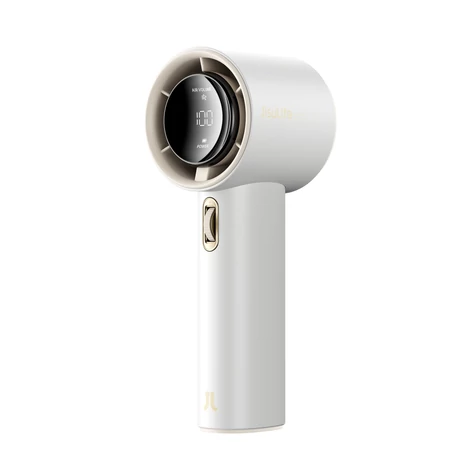 JisuLife FA53PRO White kézi ventilátor, 2500mAh akkumulátor, LED kijelző, fehér FA53PROwhite (FanPro1 White)