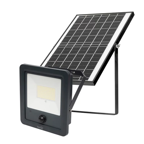 Home FLP1800SOLAR napelemes LED reflektor, 112 db SMD LED, 1800lm, mozgásérzékelő, IP65 védettség, szolárpanel, távirányítható FLP1800SOLAR