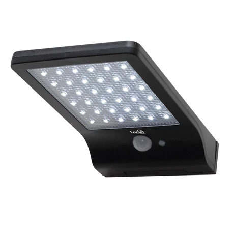 Home by Somogyi FLP300SOLAR napelemes LED reflektor 300 lm PIR mozgásérzékelő 120° 5m 36 db hidegfehér SMD LED energiatakarékos műanyag IP44 FLP300SOLAR