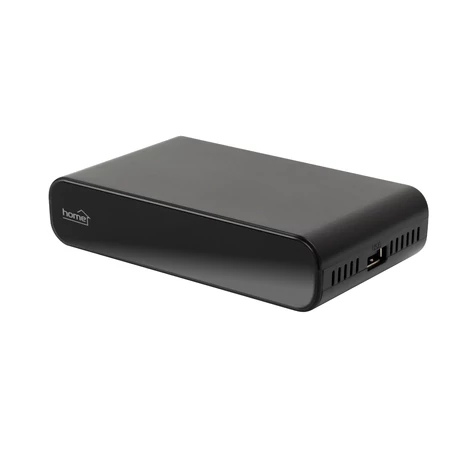 Home HD2T2 DVB-T/T2 vevőkészülék, többnyelvű menü, EPG, multimédia fájlok, FullHD, HDMI, SCART, tartozék adapter HD2T2