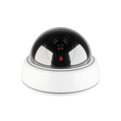 Home HSK150 dóm álkamera, villogó piros LED, be/ki kapcsolható a fényjelzés, gyors és könnyű felszerelés mennyezetre vagy oldalfalra, elemes tápellátás HSK150