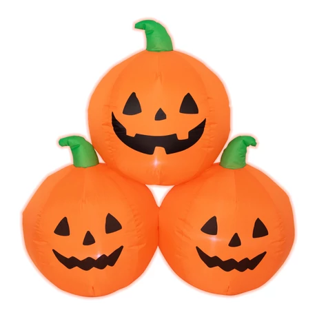 Somogyi felfújható halloween tökrakás (3db tök egyben) 90 cm LED világítással KD 90 T
