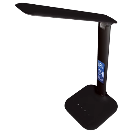 Tracon LED asztali lámpa, szab. fényerő és színhőmérséklet, LCD kijelző 4W, 2700-6000K LALD4WB
