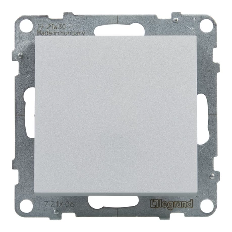 Legrand Suno 106 váltókapcsoló 10AX, aluminium keret nélkül 721306