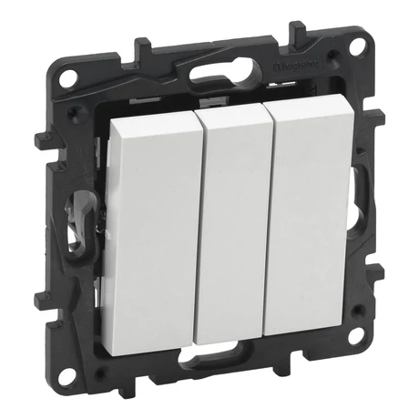 Legrand Niloé Step hármas egypólusú kapcsoló fehér 10AX 863103