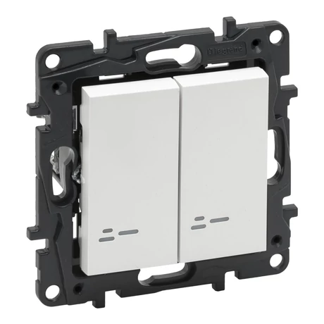 Legrand Niloé Step 105 csillárkapcsoló jelzőfénnyel fehér 10AX 863115