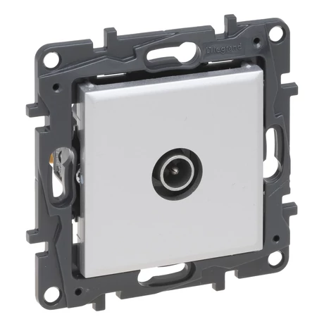 Legrand Niloé Step TV csillagpontos csatlakozóaljzat végzáró 1,5 dB alumínium 863374