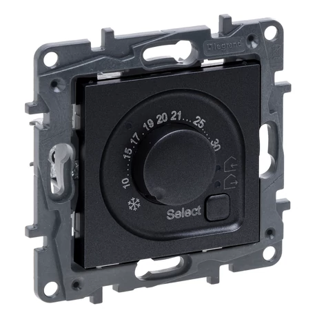 Legrand Niloé Step szobatermosztát 8A, fekete 863541