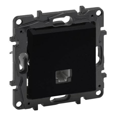 Legrand Niloé Step 1xRJ11 csatlakozóaljzat fekete 863555