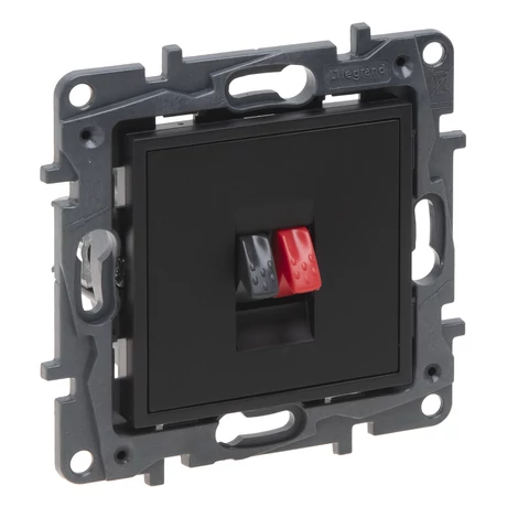 Legrand Niloé Step hangszóró csatlakozóaljzat fekete 863585