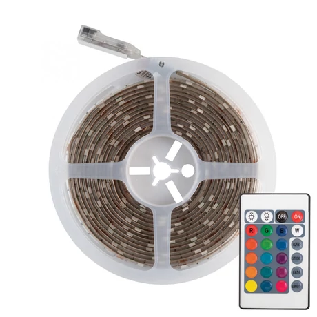 Home LS 5000RGB RGB LED szalag szett, 30 db SMD 5050 LED/m, ragasztható, 5m, 400 lm/m, 4,8 W/m LS 5000RGB