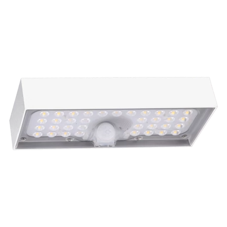 Tracon napelemes kültéri LED fali lámpa mozgásérzékelővel fehér 6W 900lm 4000K természetes fehér IP65 LSBW6W