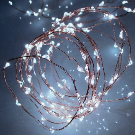 Somogyi micro LED-es fényfüzér 80 LED hideg fehér kültéri ML 80/WH