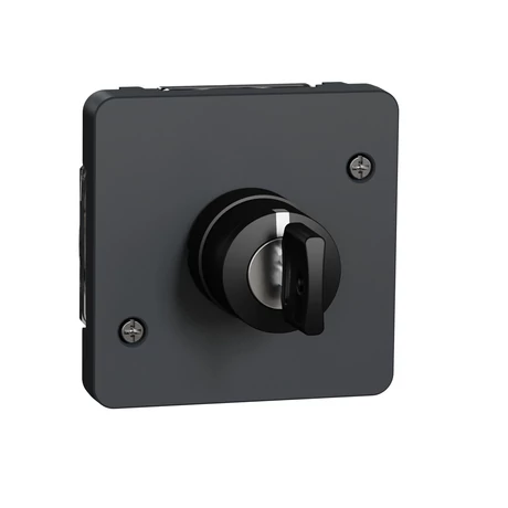 Schneider Electric MUREVA Styl kulcsos kapcsoló 3 állású antracitszürke MUR35061