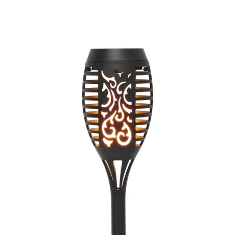 Home MX301 napelemes kerti fáklya, 12 db sárga SMD LED, fáklyaláng effektus, műanyag, 110 g, 12 db/display MX301