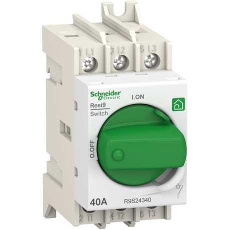 Schneider Electric RESI9 moduláris forgócsapos kapcsoló 3P 40A AC R9S24340