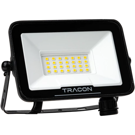 Tracon LED 20W, 4000K, 2000lm, fényvető reflektor SAMSUNG chippel,mozgásérzékelő csatlakozóval IP54, RSMDSU20W