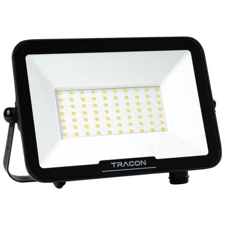 Tracon LED fényvető refletor 50W 5000 Lm SAMSUNG chippel,mozgásérzékelő csatlakozóval RSMDSU50W