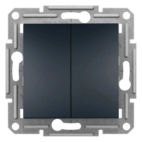 Schneider Electric Asfora kettős nyomó (rugós) antracit EPH1100171