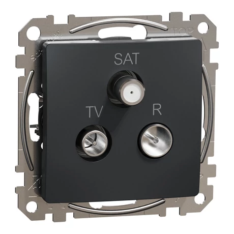 Schneider Sedna Design TV/R/SAT aljzat végzáró 4 dB antracit SDD114481
