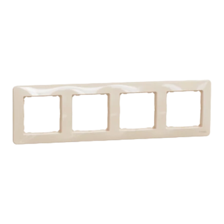 Schneider Sedna Design univerzális 4-es (négyes) keret bézs SDD312804