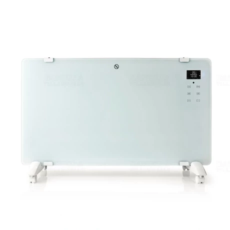 Stilo Smart WiFi üvegpanel fűtőtest 750W/1500W távirányítóval, fehér, falra szerelhető vagy szabadon álló kivitel, Stilo STI1804