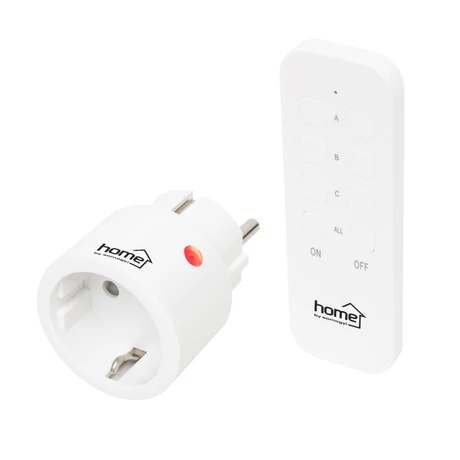 Home TH2311 távirányítható mini hálózati aljzat szett 2300 W 1 aljzat+1 távirányító TH2311