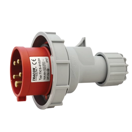 Tracon Ipari lengő dugvilla 16A 400V 3P+N+E TICS-0152H