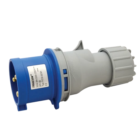 Tracon Ipari lengő dugvilla 32A 230V 2P+E TICS-023H