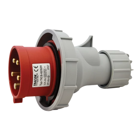 Tracon Ipari lengő dugvilla  32A 400V 3P+N+E TICS-0252H