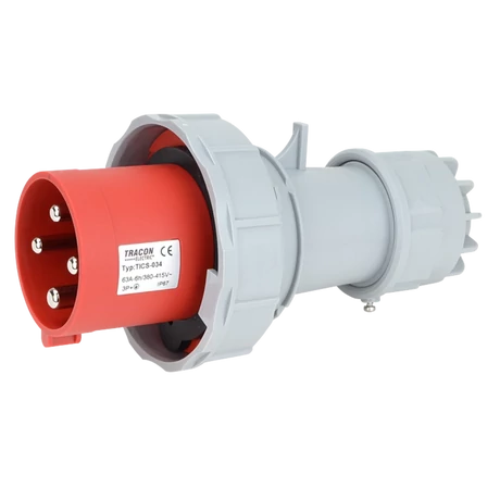 Tracon Ipari lengő dugvilla 63A 400V 3P+E TICS-034