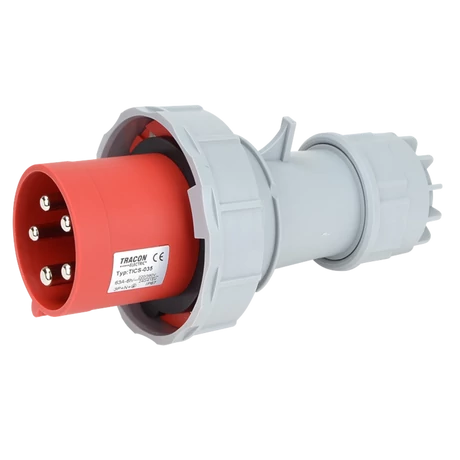 Tracon Ipari lengő dugvilla 63A 400V 3P+N+E TICS-035