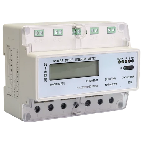 Tracon 3 fázisú közvetlen digitális fogyasztásmérő MODBUS 7modul TVOF37MOD