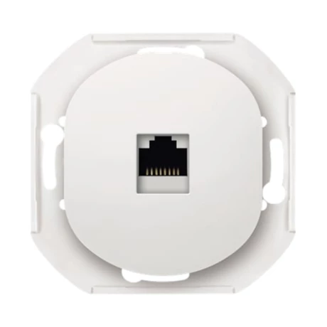 Aling-Conel EON 1xRJ45 csatlakozó aljzat Cat6A FTP árnyékolt keret nélkül fehér E616S.0 