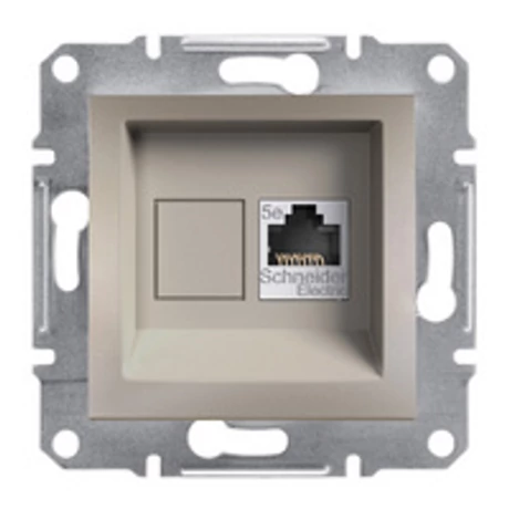 ASFORA 1xRJ45 Cat5e UTP aljzat, bronz