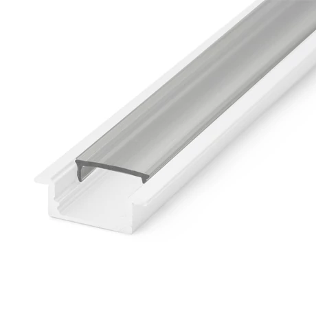 Átlátszó PVC búra 41011A1 süllyeszthető alumínium LED profilhoz 1m (csak búra) 41011T1