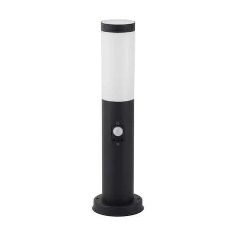 Avide Boca kültéri állólámpa mozgásérzékelővel fekete 1xE27 450 mm IP44 AOLPE27-BOC-S-B
