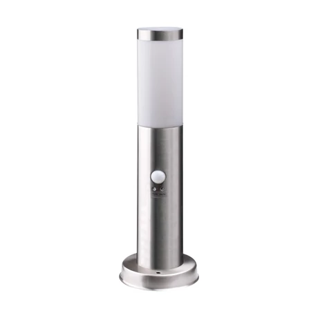 Avide Boca kültéri állólámpa mozgásérzékelővel szatén nikkel 1xE27 450 mm IP44 AOLPE27-BOC-S-SN
