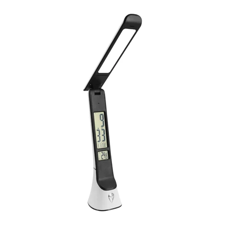 Avide Hugo LED asztali lámpa bőrhatású fehér-fekete 6W 300Lm 5000K ABLDLC-6W-WB-HG