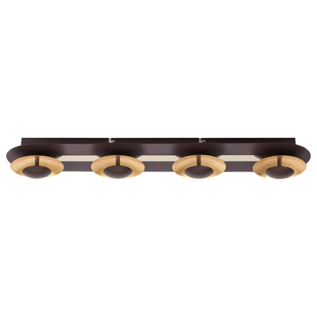 R.2554 Brigitte menny.LED 4x5W,barna/arany