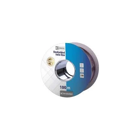 Emos hangfalkábel 2x0,75 mm2 piros-fekete rézbevonatú alumínium (CCA) S8273