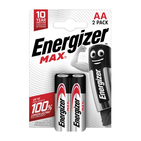 Energizer Max alkáli ceruza elem AA 2db/bliszter