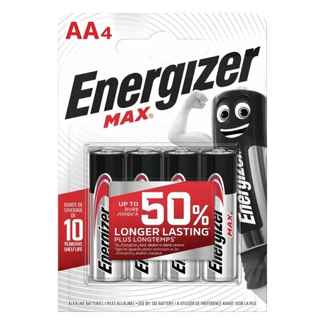 Energizer Max alkáli ceruza elem AA 4db/bliszter